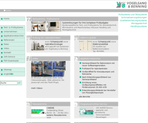 motortop.com: Vogelsang & Benning |  Prüfsysteme und Testsysteme - Automatisierungslösungen - Qualitätssicherungssysteme | Elektromobilität - Batteriesimulation
Systemlösungen für ihre komplexe Prüfaufgabe - Kundenspezifische Test- und Prüfsysteme für Antriebstechnik, Kfz-Industrie und Maschinenbau inklusive Handling und Montagetechnik.