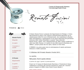 premiofucini.net: Premio Renato Fucini
Sito web ufficiale del Premio Letterario Renato Fucini Comune di Monterotondo Marittimo