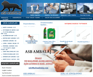 asbambalaj.com: ASB Ambalaj Medikal Sarf ve Temizlik Malzemeleri Pazarlama
