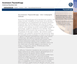 ascenseursthyssenkrupp.ca: ThyssenKrupp Elevator--Home Page
ThyssenKrupp Elevator is the worlds premier manufacturer, installer and service provider of vertical and horizontal transportation technology.