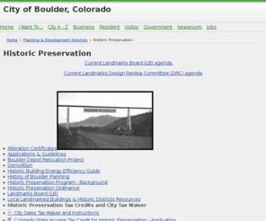 boulderhistoricdevelopment.net: Historic Preservation
Historic Preservation