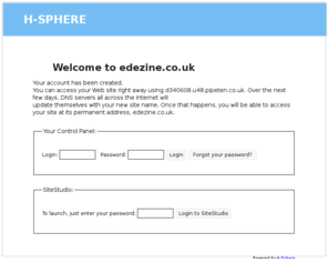 edezine.co.uk: edezine.co.uk - H-SPHERE
