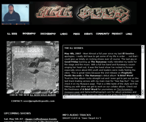 illseer.com: ILL SEER - Delegates of Culture, PropheticPoetic
The official webpage of Ill Seer of the Delegates of Culture.