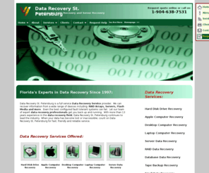datarecoverystpetersburgfl.com: Data Recovery St. Petersburg Florida - RAID Recovery - Server Recovery
St. Petersburg Data Recovery Services provides Hard Drive Recovery / Server Recovery and RAID Recovery services in Florida (Pinellas County / St. Petersburg) area.
