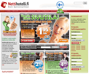 nettihotellit.info: Nettihotelli.fi - edullinen webhotelli ja kotisivutila
Nettihotelli.fi on edullinen mutta korkealaatuinen kotimainen webhotellipalvelu, jonka palvelinlaitteisto sijaitsee Suomessa ja asiakaspalvelu toimii nopeasti ja ystävällisesti.