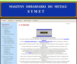 symet.eu: Obrabiarki Maszyny Używane do Metalu - SYMET
Używane maszyny i obrabiarki do obróbki metalu - Symet  Tokarki WEILER, frezarki DECKEL, MAHO, TRAUB, centra obróbcze CNC, prasy piły, gilotyny, oraz maszyny z innych branż przemysłu.   Import maszyn