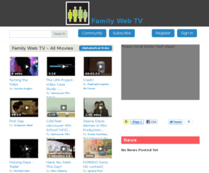 familywebtv.net: Browse Movies | Family Web TV
Watch free movies on Family Web TV. Get the best viewing experience on Family Web TV's high quality platform where you can watch the finest free movies online. Browse movies, sorted by most_recent, page 1