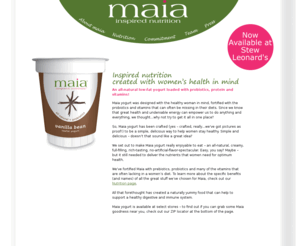 maiayogurt.com: Maia Yogurt
Home for Maia Yogurt news and information. Locate stores that sell Maia Yogurt