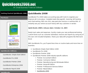 quickbooks2008.net: QuickBooks 2008, Quick Books 2008, QuickBooks2008 Professional
QuickBooks 2008, Intuit's Quick Books 2008, QB 2006