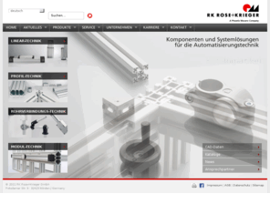 rk-office.com: Klemmstücke, Klemmelemente, Aluminium Profile, Profil Montagesysteme, Lineareinheiten, Linearführungen, Hubsäulen, Elektrozylinder, Kettenförderer, Industriebaukasten - RK Rose+Krieger
RK Rose+Krieger bietet Komponenten und Systemlösungen für Maschinenbau, Betriebsmittelbau, Automotive, Luft- und Raumfahrt, Energietechnik, Medizintechnik, Wissenschaft u.v.m.