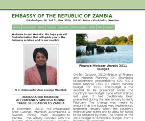 zambiaembassy.se: Zambia Embassy, Sweden
