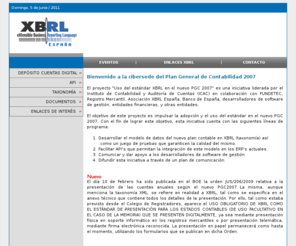 pgc2007.info: PGC 2007
Página de información sobre la taxonomía XBRL de PGC 2007 (Plan General Contable 2007)