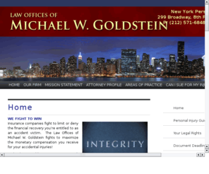 accidentlawyerlocate.com: New York Accident Lawyer - New York Personal Injury Attorney
Aggressive New York accident lawyer protecting injured clients' legal rights since 1979 - Auto, bus, train, truck, motorcycle, bicycle, rollerblade, pedestrian, hit & run, uninsured motorists, trip & fall, and construction site accidents
