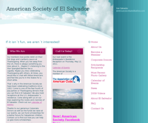 american-society.net: American Society of El Salvador - Home
If it isn´t fun, we aren´t interested!