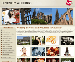 coventrywedding.com: Coventry Wedding | Coventry Wedding Services
We profile a first choice selection of Coventry wedding services, providers and venues to help you plan and prepare your wedding day in Coventry.