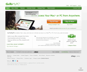 g2mpc.com: Remote Access | GoToMyPC
Remote access for your computer from GoToMyPC. Specializing in remote access & computer remote control.