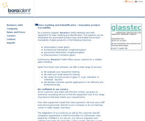 boraglas.net: boraident LASER - NANOTECHNOLOGIES IN GLASS
boraident NANO-TECHNOLOGIES IN GLASS