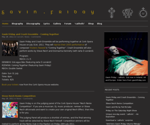 gavinfriday.com: Gavin Friday – Official Site
Official Site of Irish singer and composer Gavin Friday