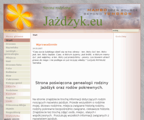 jazdzyk.eu: JAŻDŻYK.EU  - Start
Strona domowa rodziny Jażdżyk. Serwis prowadzony przez Włodka Jażdżyka.
Tu znajdziesz informacje o rodzinach powiązanych Buczek, Dylewski, Laskowski, Sobieraj, Rogoziński. Okolice Bolimowa, Humin, Wola Szydłowiecka.