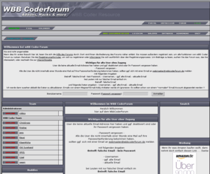 wbbcoderforum.de: wBB Coder Forum | Portal
wbbcoderforum, WBB, Woltlab, Hacks, addons, zusatzprogramme, forum, forumsoftware, lexikon, hm-portal, hmportal, galerie, database, datenbank, wbb coder forum, board, wcf, wbb lite, wbb2, wbb 2, supportforum