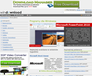windownload.pl: Programy download, pobierz sterowniki i gry - dla Windows
Zbiór tysięcy programów, sterowników i gier do pobrania za darmo. Pobierz najnowsze programy. Download sterowniki, programy, gry.