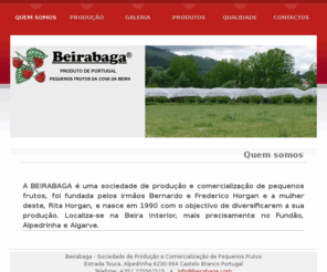 beirabaga.com: Quem somos | Beirabaga
Produzimos e exportamos pequenos frutos, tais como amoras, framboesas, groselhas. 