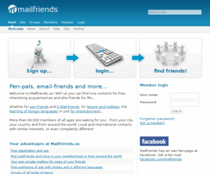 e-mailfriend.org: Incompatible Browser | Facebook
 Facebook is a social utility that connects people with friends and others who work, study and live around them. People use Facebook to keep up with friends, upload an unlimited number of photos, post links and videos, and learn more about the people they meet.