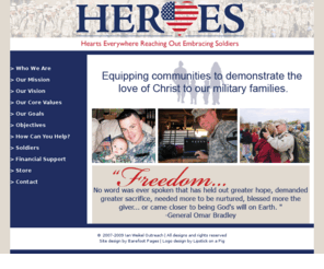 heroeshome.org: HEROES
HEROES- Hearts Everywhere Reaching Out Embracing Soldiers