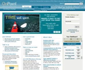 onpointcu.com: OnPoint Community Credit Union | Banking, Loans, Mortgage in Oregon & WA
Credit Union in Portland, Eugene, Bend & Vancouver WA offering personal bank services including home mortgage, car loans, checking & savings, and credit cards in Oregon and WA.