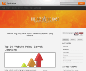 top10.web.id: Top 10 List Hal yang Menarik di Dunia | Top10.web.id
