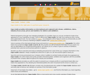expo-guide-fair-news.com: Expo Guide
Expoguide is the interactive directory from Expo Guide S de RL de CV