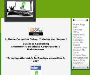 nerdschool.com: Computer Training MN - Basic and Microsoft Office
The Nerd School - Bringing affordable technology education to you. In Home or Group computer training (home user and office user).  Basic computer training and Microsoft 2003, 2007, 2010