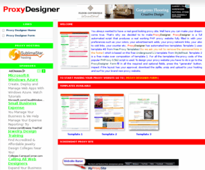 proxydesigner.net: Proxy Designer
Free Proxy Site designer