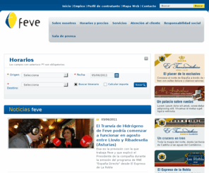 feve.com: FEVE Ferrocarriles de vía estrecha
Ferrocarriles de Vía Estrecha, (FEVE)