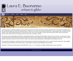 laurabuonanno.com: Laura Buonanno Artisan & Gilder
- artist statement contact and personal information