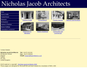 njarchitects.co.uk: Nicholas Jacob Architects - Architecture and Design Consultants, Historic Buildings Specialists
Nicholas Jacob Architects - Architects and Desgin Consultants. Specialists in conservation, historic buildings, individual design, ecclesiastical design and re-ordering.