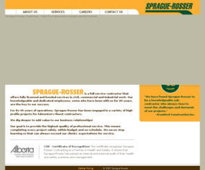 sprague-rosser.com: Sprague-Rosser
Sprague-Rosser, construction, excavation , demolition, general contractor, Edmonton, Alberta