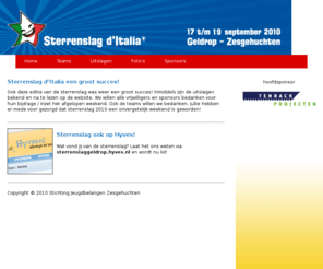 sterrenslag.org: Sterrenslag d'Italia
Sterrenslag 19 t/m 21 september in Geldrop