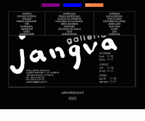 jangva.fi: galleria jangva, jangva ry:n galleria, kuvataidegalleria
