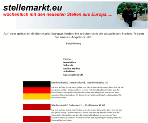 stellemarkt.eu: Jobs Europa / Jobs EU  nach Fach und Führungskräften
stellemark.eu - Jobs Europa / Jobs EU  nach Fach und Führungskräften,