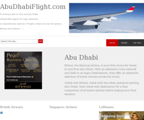 abudhabiflight.com: Abu Dhabi Flights
Find the best travel deals to Abu Dhabi! Flights, hotels, holidays, car rental and more.