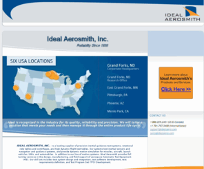 motion-simulation.com: Ideal Aerosmith - Reliability Since 1938
Ideal Aerosmith offers Build to Print services, where we procure the parts, or assembly only, where you provide the parts and we provide the labor. As a lean manufacturer – we specialize in one-off manufacturing as well as higher volume production.