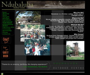 ndubaluba.com: Ndubaluba Website
Ndubaluba is a christain outdoor centre situated in the beautiful miombo woodland of Mkushi Town in Zambia