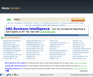 websiteoutlook.info: Website Value Calculator Estimated Worth  $
Get complete website information including worth, income, pagerank, traffic detail, server location