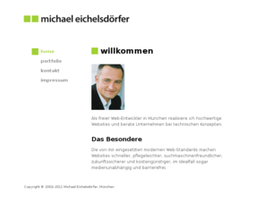 xn--eichelsdrfer-cjb.com: Michael Eichelsdörfer
Web-Entwickler und Berater in München