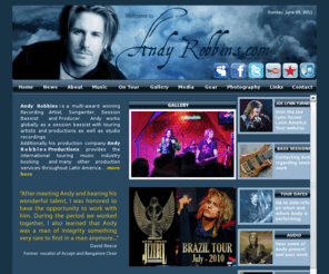 andyrobbins.net: ::: | The Official Website for Bassist Andy Robbins | :::
The official Homepage for Rock Bassist Andy Robbins