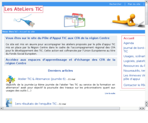 ateliertic.net: Ateliers TIC des CFA de la région Centre
