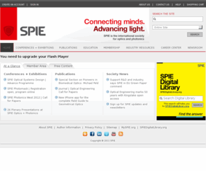 photonics.org: SPIE - the international society for optics and photonics
SPIE is the international society for optics and photonics