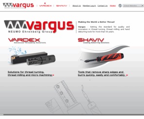 shaviv.com: Vargus Thread Turning, Thread Milling & Deburring Tools
Thread Milling, Thread Turning - Vardex & MiniPro Threading Solutions and Micro Machining Tools, Shaviv deburring tools 