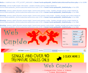 webcupido.com.br: Web Cupido | Site de Namoro e Relaciomanento Totalmente Grátis
  O melhor site de relacionamentos, namoros e encontros do Brasil. Totalmente grátis ! 